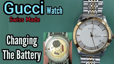 gucci watch ya126310 battery|Gucci battery replacement.